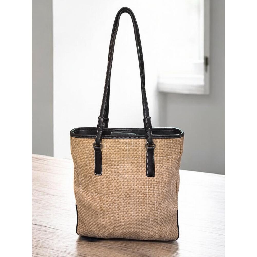 Vintage Coach 8157 Straw Cabana Lunch Tote - Picture 2 of 14
